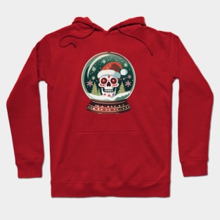 Santa Skull in a snow globe Hoodie